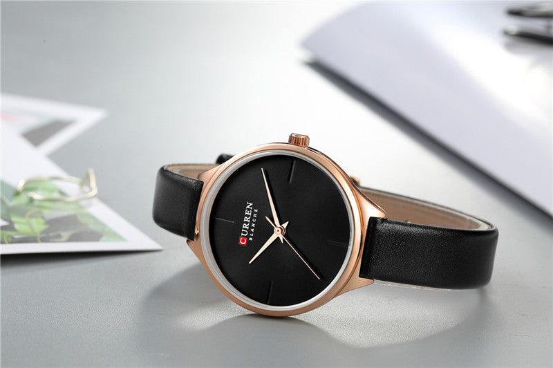Current 9062 luxury waterproof watch quartz women's watch simple trend leather wristwatch for ladies fashion women watch