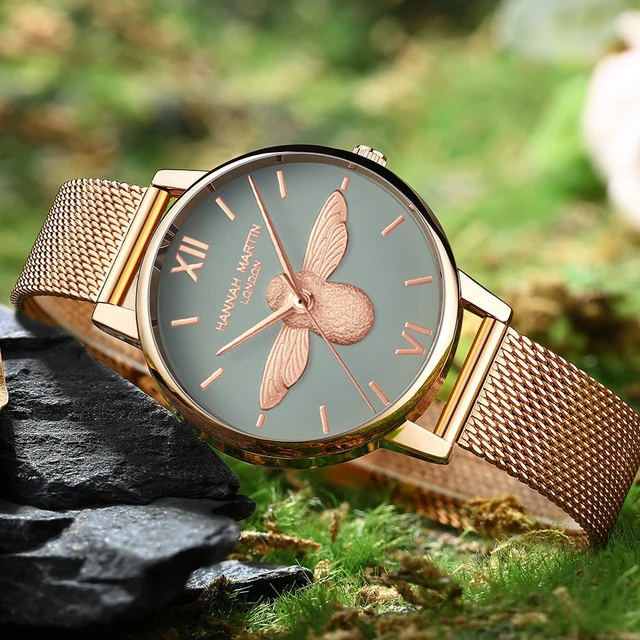 Trendy Forest Women's Watch, Hannah Martin HM-112 Little Bee Waterproof Women's Watch, Fashion Women's Watch