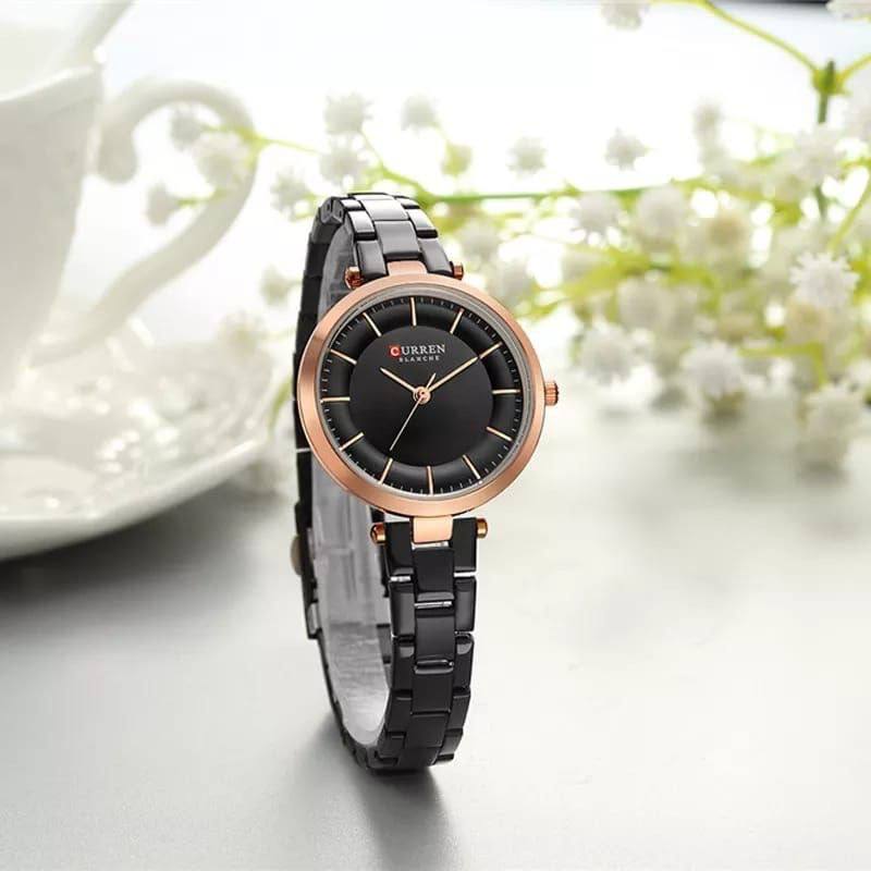 CURREN 9054 Top Brand Women Watch Fine Gift for Girls Mesh Stainless Steel Quartz Watches Women Clock Female