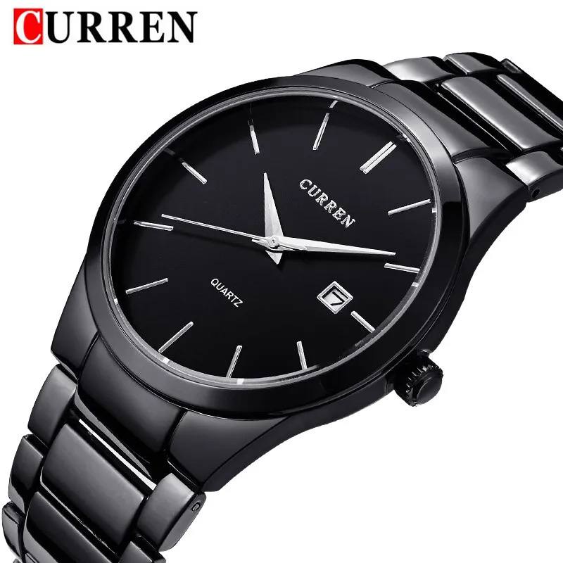 Curren 8106 Brand Man Minimalist Watches Stainless Steel Business Date Clock Japan Movt Quartz Men Luxury Wrist Watches 2025 Hot