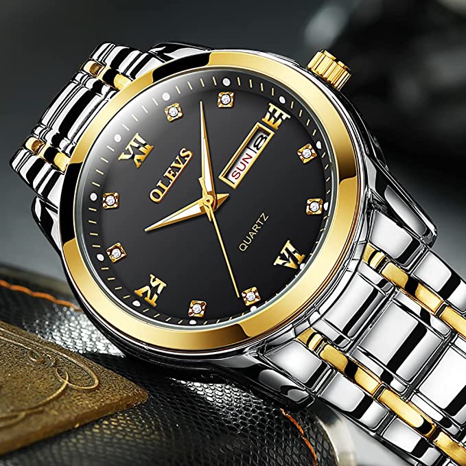 Luxury Hot Selling olevs 8691 Water Resistant stainless steel straps wrist Men's quartz watches