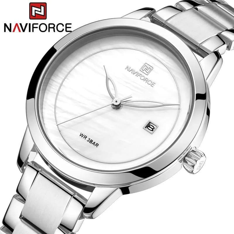 NAVIFORCE 5008 Luxury Quartz Waterproof Women's Wristwatch Ladies Girls Fashion Clock Women Watches