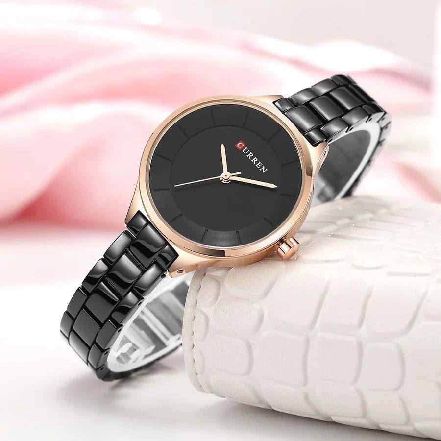 New 2025 Top Brand Ladies Watch CURREN 9015 Stainless Steel Band Quartz Female Wrist Watch Ladies Gifts Clock