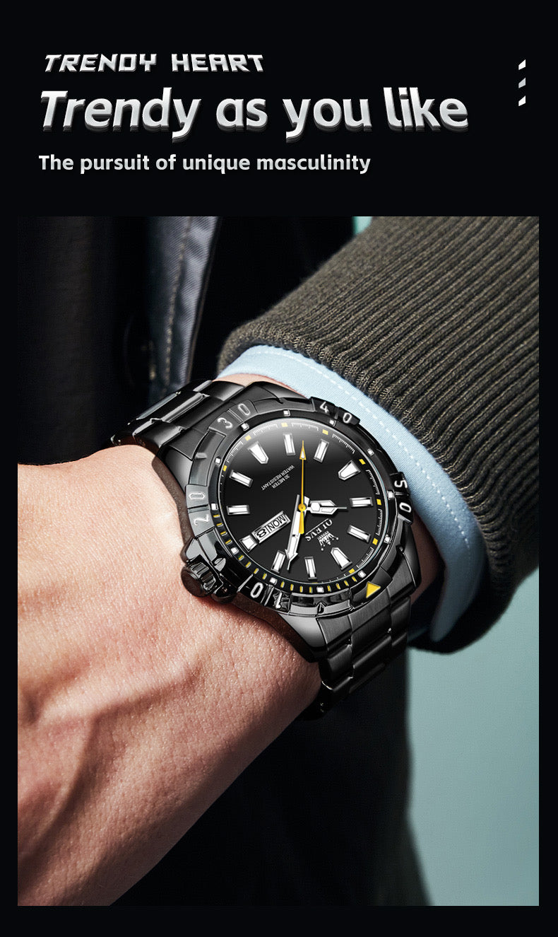 Hot Selling OLEVS Watch 5560 High Quality Quartz Movement Men's Watch Fashion Luminous Hands Week Date 30M Waterproof Watches