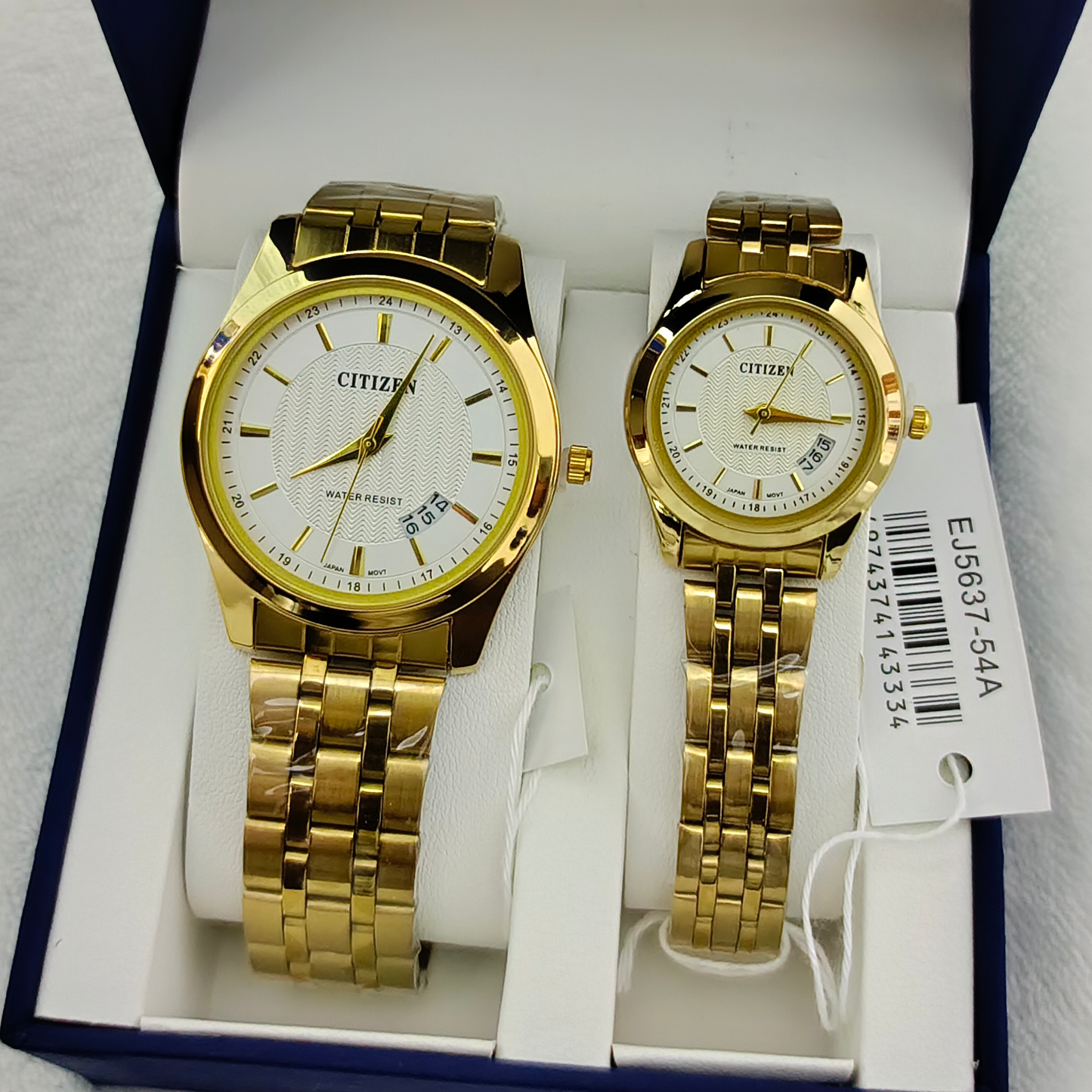 Couple Watches Premium Valentine Gift Set Women Citizen Men Clock