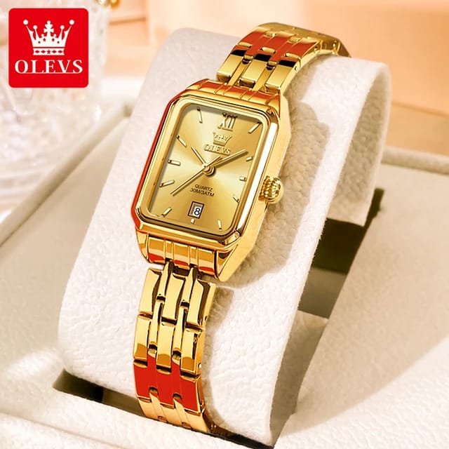 Fashion Calendar Best selling Quartz Watch OLEVS 5616 Women Roman Scale Stainless Steel Strap Original Wristwatch Waterproof Luxury Watches