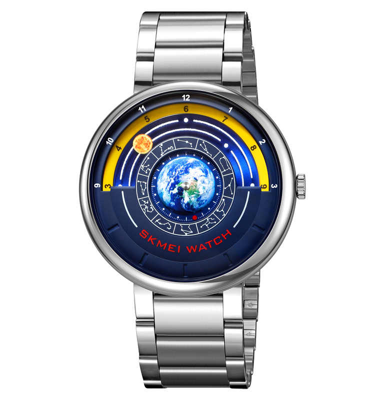 Top Brand Skmei 2361 Fashion Blue Dial Watch Men 30ATM Waterproof Date Sport Watches Mens Quartz Wristwatch