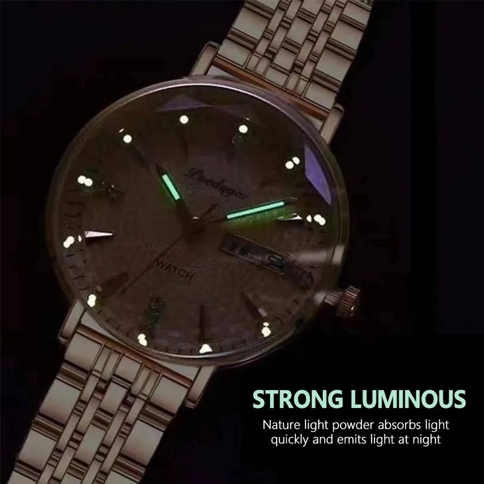 POEDAGAR 3011 Women's Watches Fashion Elegant Original Japan Quartz Movement Wristwatch Waterproof Stainless Steel Strap Watch
