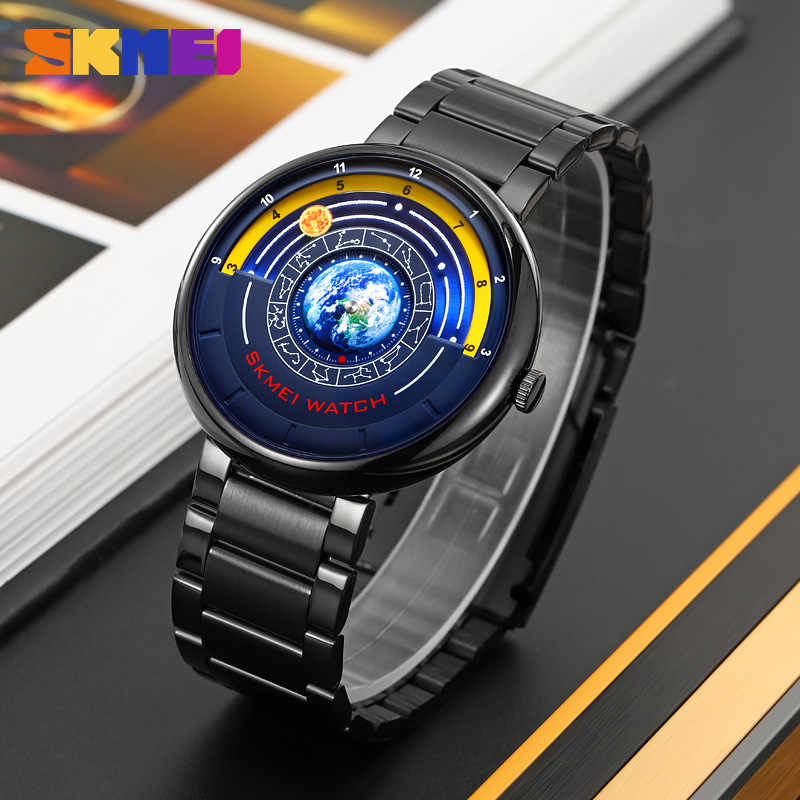 Top Brand Skmei 2361 Fashion Blue Dial Watch Men 30ATM Waterproof Date Sport Watches Mens Quartz Wristwatch