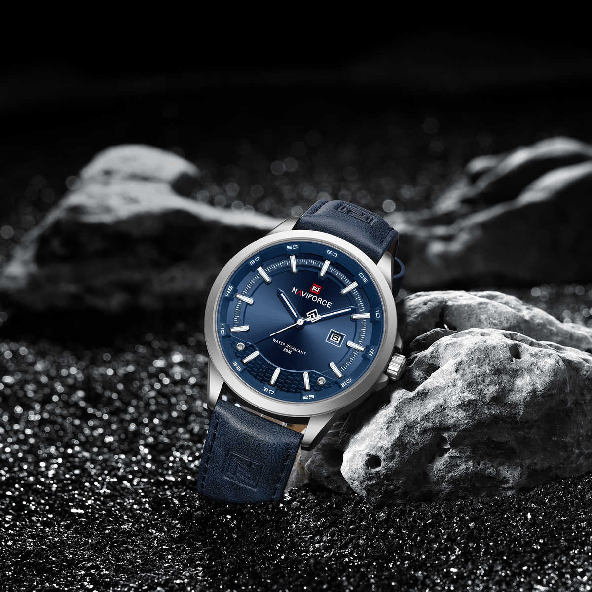 Naviforce NF9248L Antique Male Quartz Watch Low Price Genuine Leather Strap Waterproof Date Display Business Watch Design