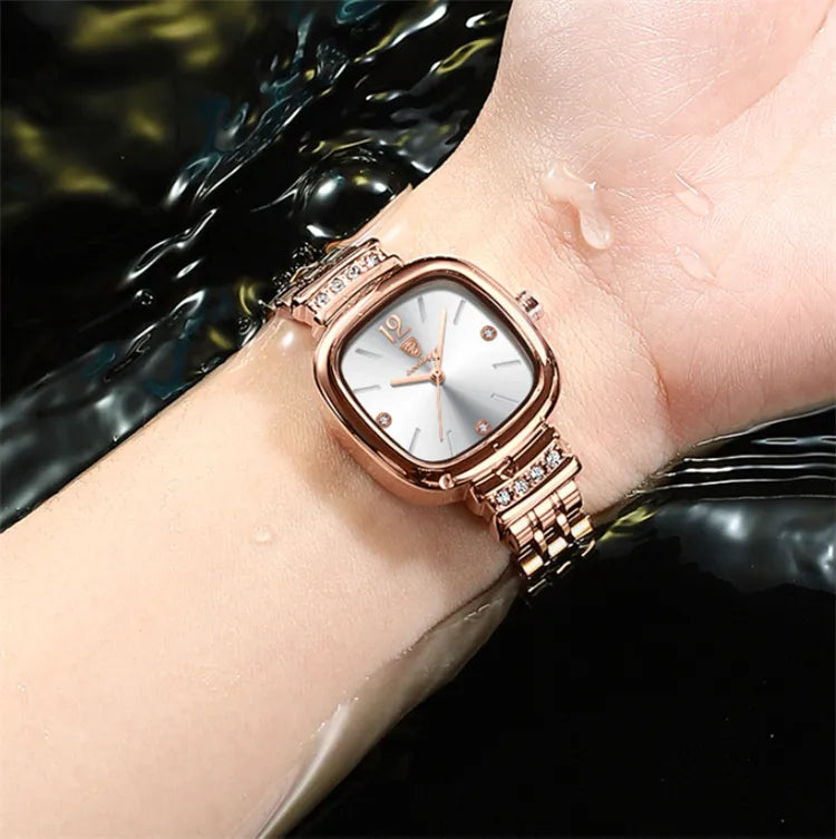 Poedagar 710 High Quality Stainless Steel Watch Strap Top Brand Waterproof Quartz Women's Wrist Watches Casual Sport Watch For Girls