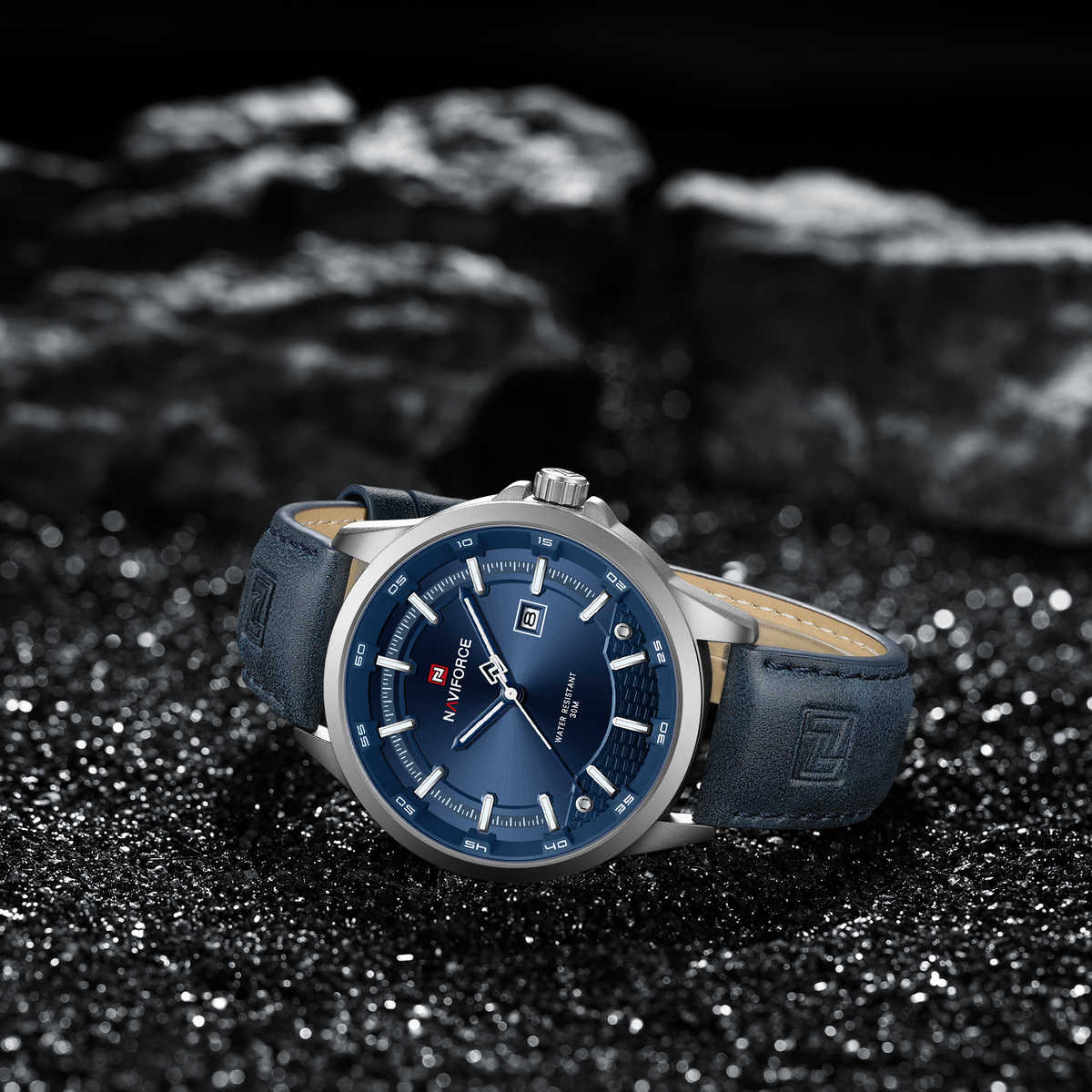 Naviforce NF9248L Antique Male Quartz Watch Low Price Genuine Leather Strap Waterproof Date Display Business Watch Design