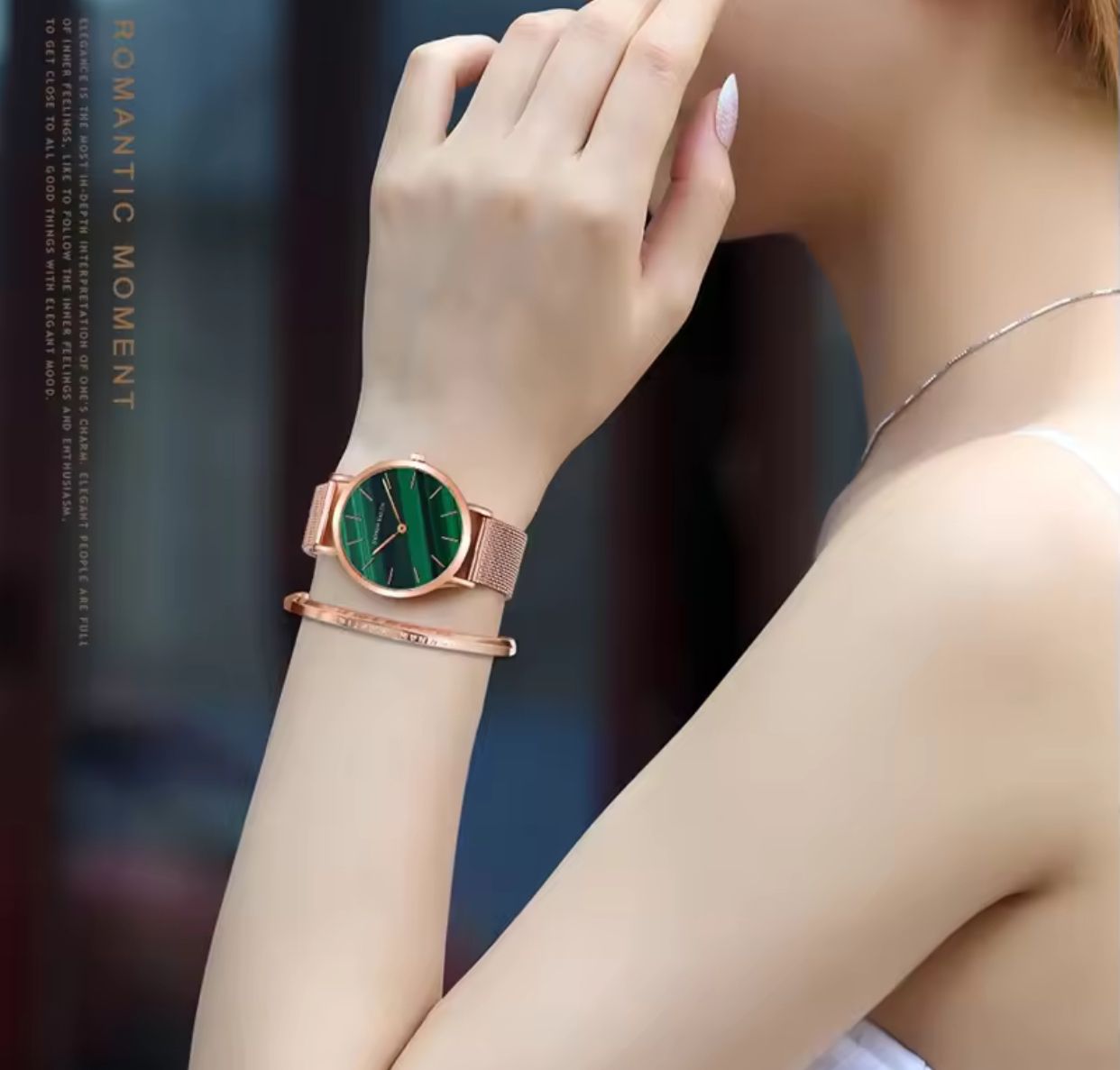 Stainless Steel Mesh Band Hannah Martin HM036 Quartz Movement High Quality Waterproof Women IP Plating Black Ladies Watch