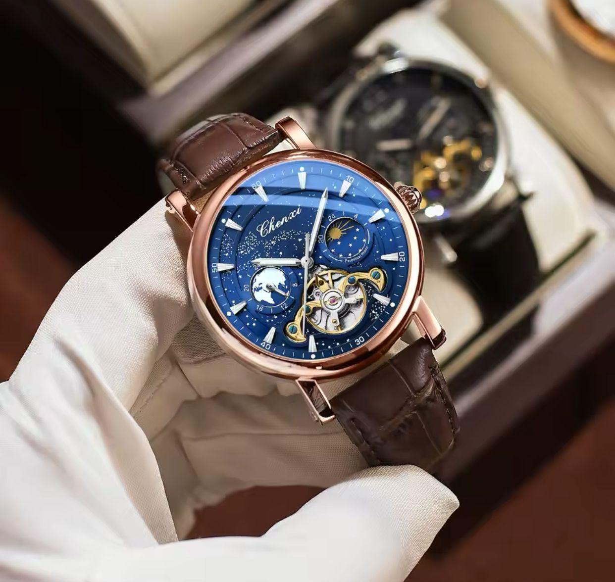 CHENXI 8872 New Men's Automatic Mechanical Watches Top Brand Luxury Wristwatch Waterproof Male Luminous Quartz Fashion Clock