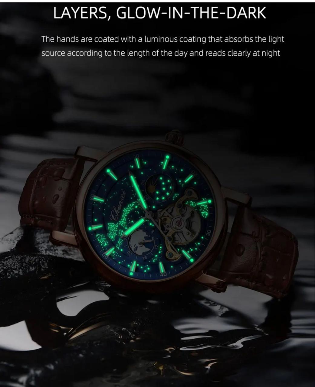 CHENXI 8872 New Men's Automatic Mechanical Watches Top Brand Luxury Wristwatch Waterproof Male Luminous Quartz Fashion Clock