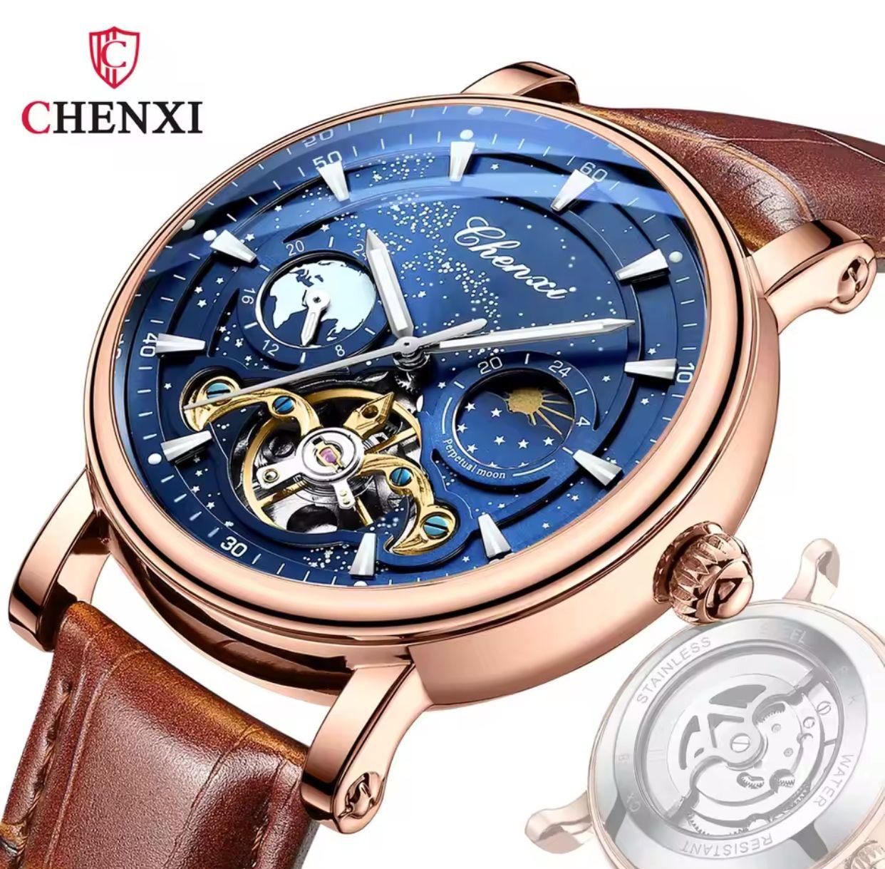 CHENXI 8872 New Men's Automatic Mechanical Watches Top Brand Luxury Wristwatch Waterproof Male Luminous Quartz Fashion Clock