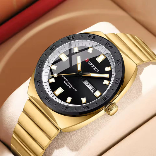 New Arrival Fashion Design Watches CURREN 8473 Men Business Stainless Steel Belt 30M Waterproof Luminous Night Light Men's Watch