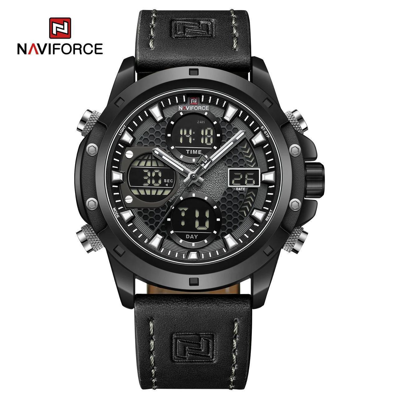 Naviforce Watch Diver 9225 New Design Multifunctional LED Display Electronic Wristwatch Digital Watch for Men
