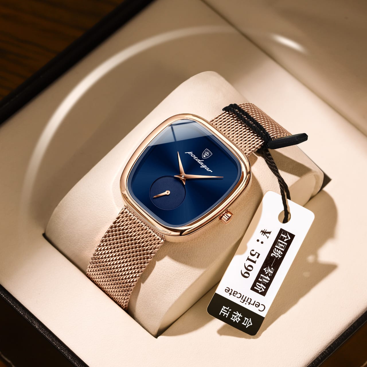 POEDAGAR Luxury Watch for Women POEDAGAR 783 Waterproof Stainless Steel Mesh Strap Quartz Ladies Watch High Quality Women's Watches Female Clock