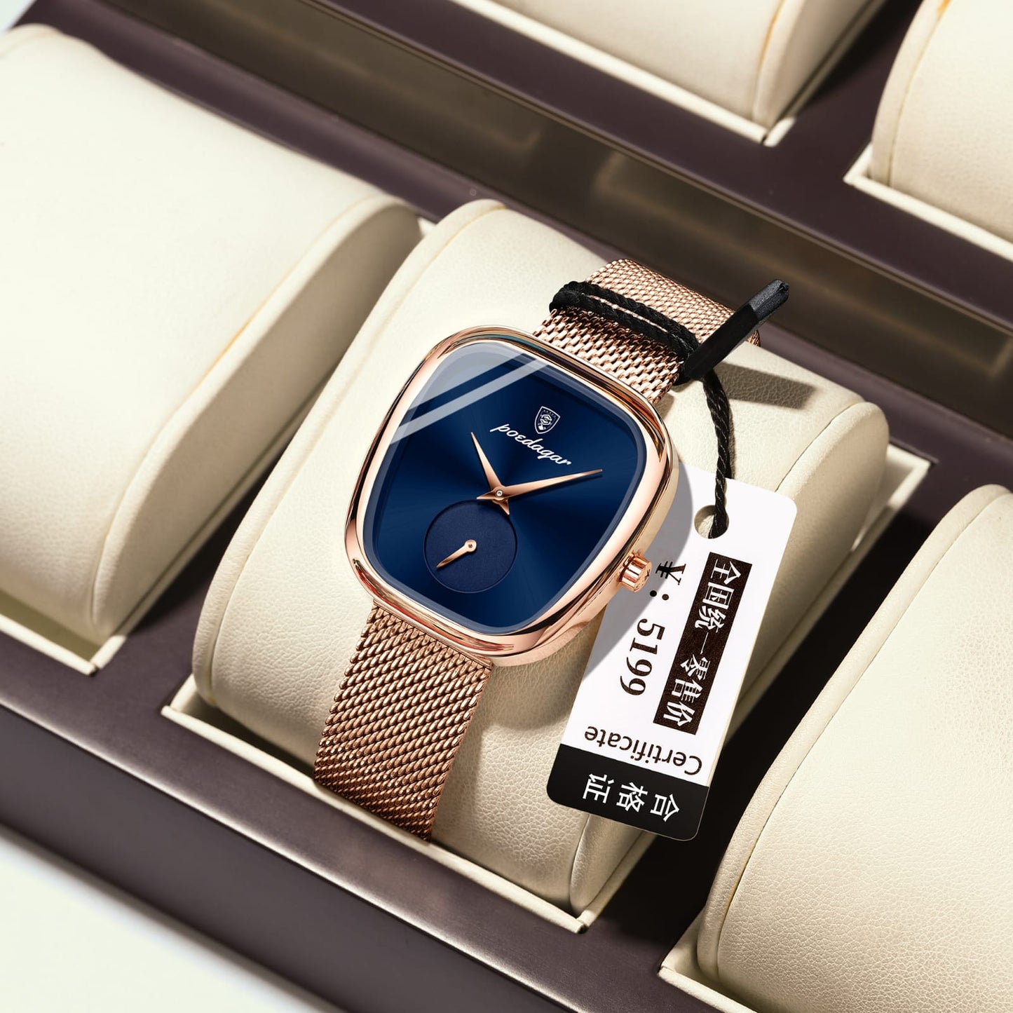 POEDAGAR Luxury Watch for Women POEDAGAR 783 Waterproof Stainless Steel Mesh Strap Quartz Ladies Watch High Quality Women's Watches Female Clock