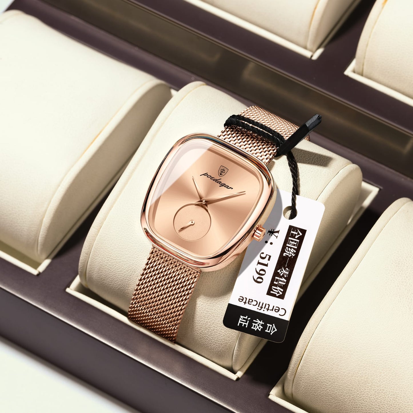 POEDAGAR Luxury Watch for Women POEDAGAR 783 Waterproof Stainless Steel Mesh Strap Quartz Ladies Watch High Quality Women's Watches Female Clock