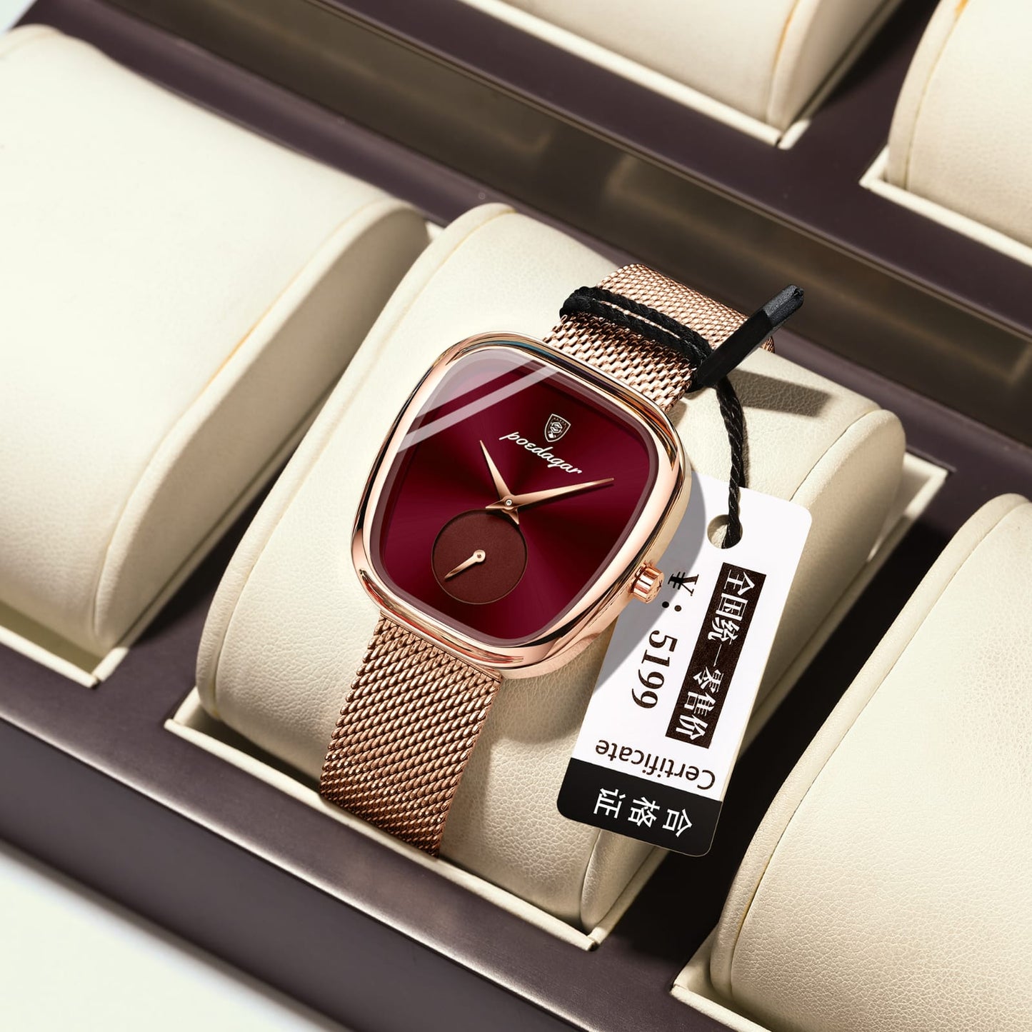 POEDAGAR Luxury Watch for Women POEDAGAR 783 Waterproof Stainless Steel Mesh Strap Quartz Ladies Watch High Quality Women's Watches Female Clock