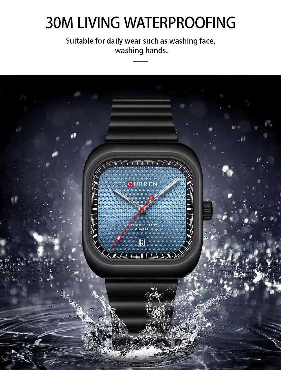 Top Quality Fancy Design CURREN 8460 Best Selling Personalized Quartz Watch Men Clock Stainless Steel Band
