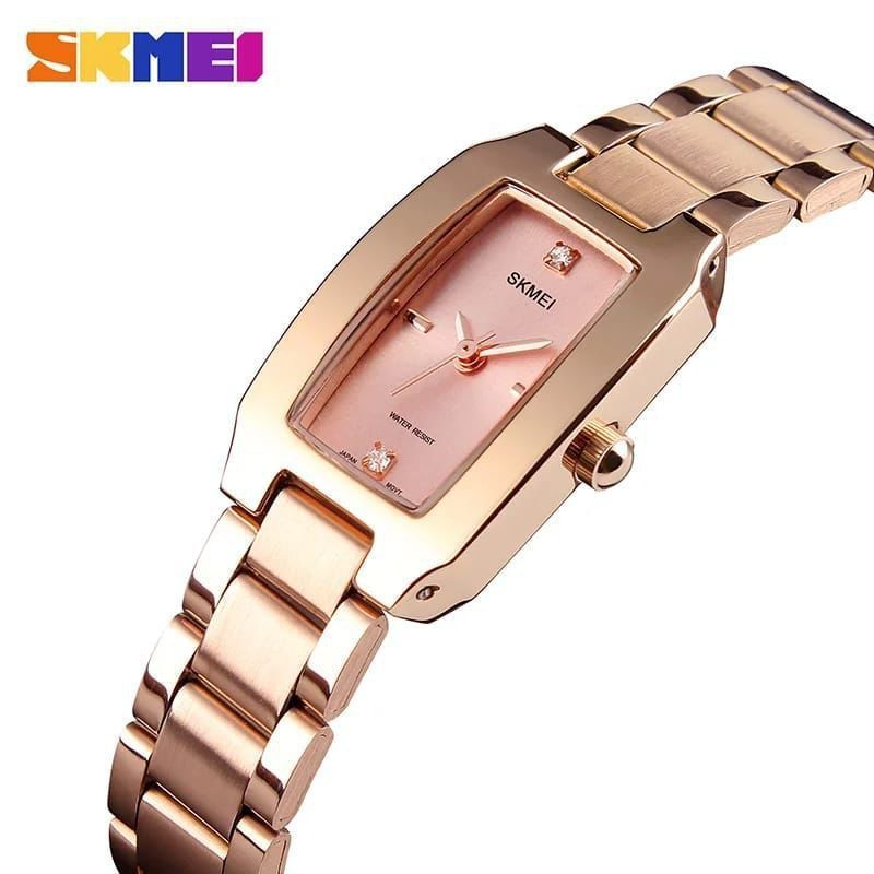 Ladies watches luxury stainless steel band quartz wristwatch Skmei 1400