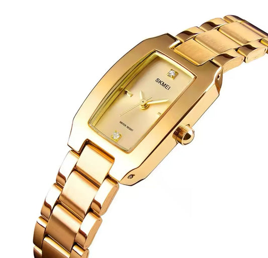 Ladies watches luxury stainless steel band quartz wristwatch Skmei 1400