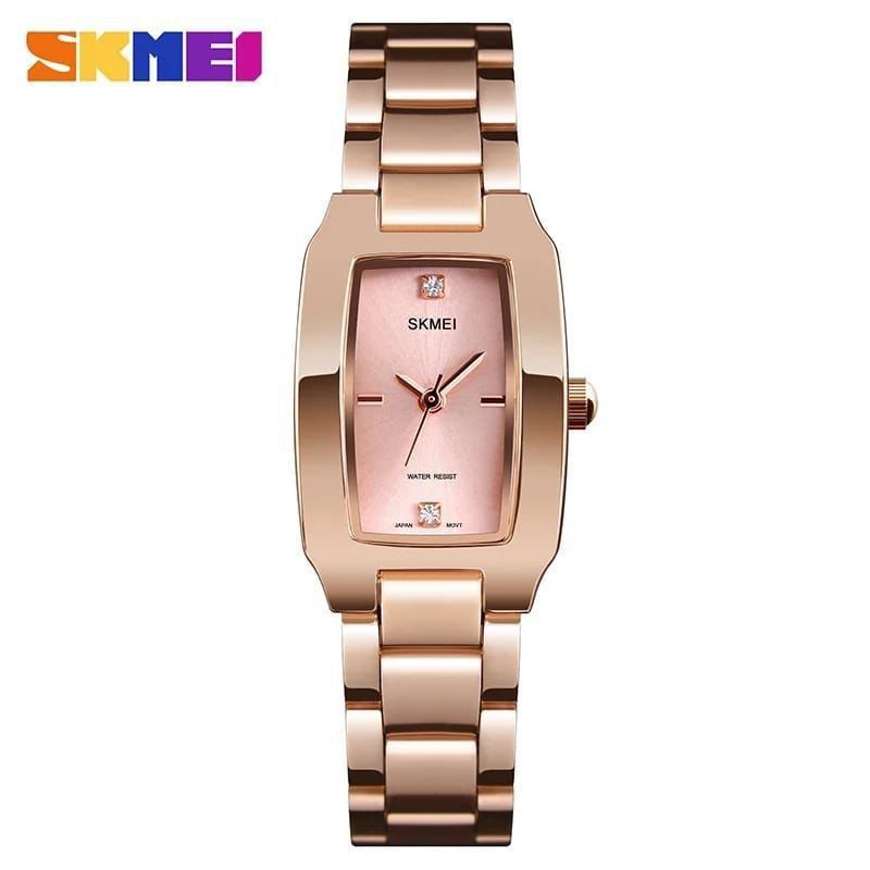 Ladies watches luxury stainless steel band quartz wristwatch Skmei 1400