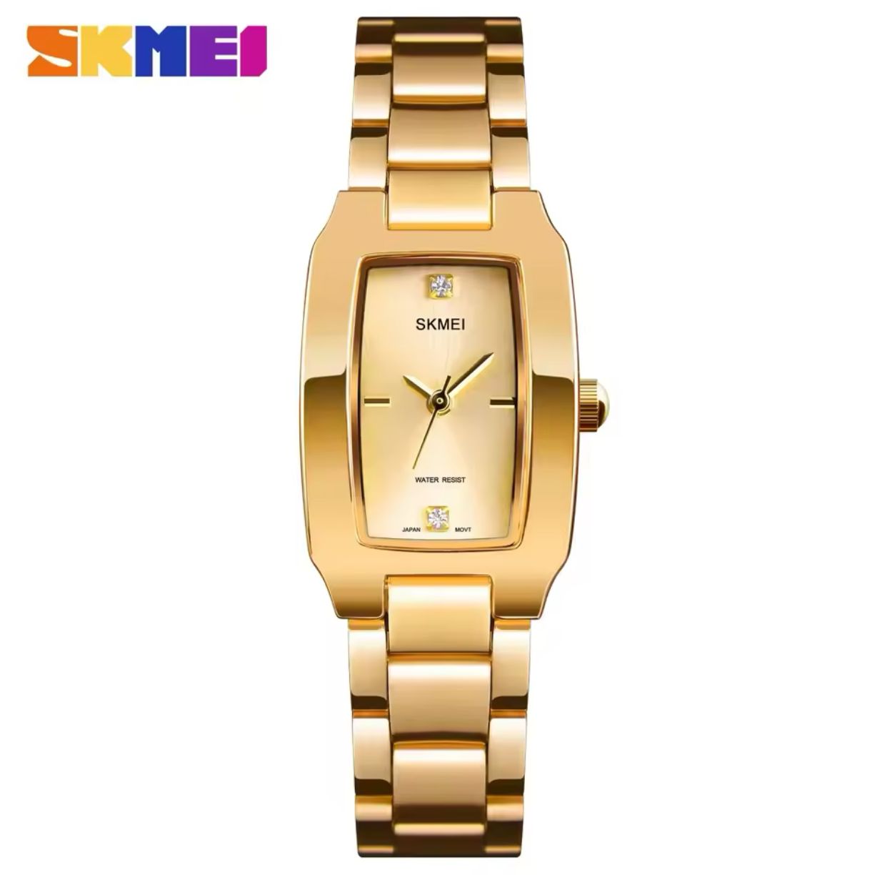 Ladies watches luxury stainless steel band quartz wristwatch Skmei 1400