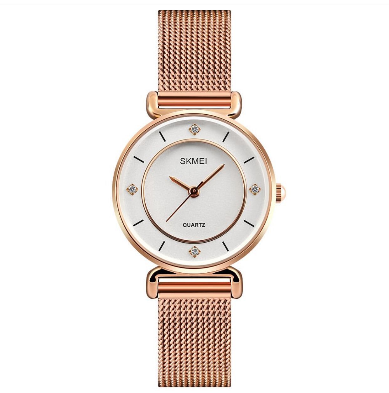 Top Brand Lady Watch Skmei 1330 Stainless Steel Elegant Rose Gold Girls Hand Watch