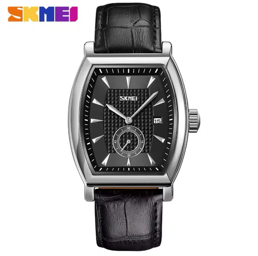 Square watches Men analog quartz SKMEI 9306 Mini Calendar