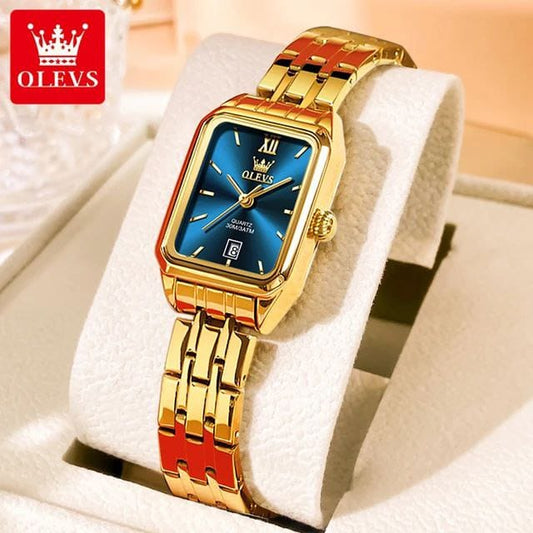 Fashion Calendar Best selling Quartz Watch OLEVS 5616  Women Roman Scale Stainless Steel Strap Original Wristwatch Waterproof Luxury Watches
