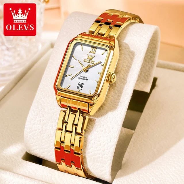 Fashion Calendar Best selling Quartz Watch OLEVS 5616 Women Roman Scale Stainless Steel Strap Original Wristwatch Waterproof Luxury Watches