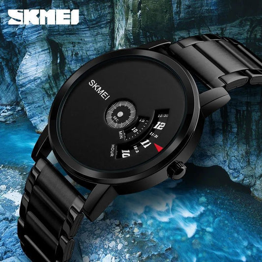 Creative 1260 Skmei Pointless Ultra Thin 3ATM Life Waterproof Quartz Movement Men Wristwatch Luxury Unique Minimalist