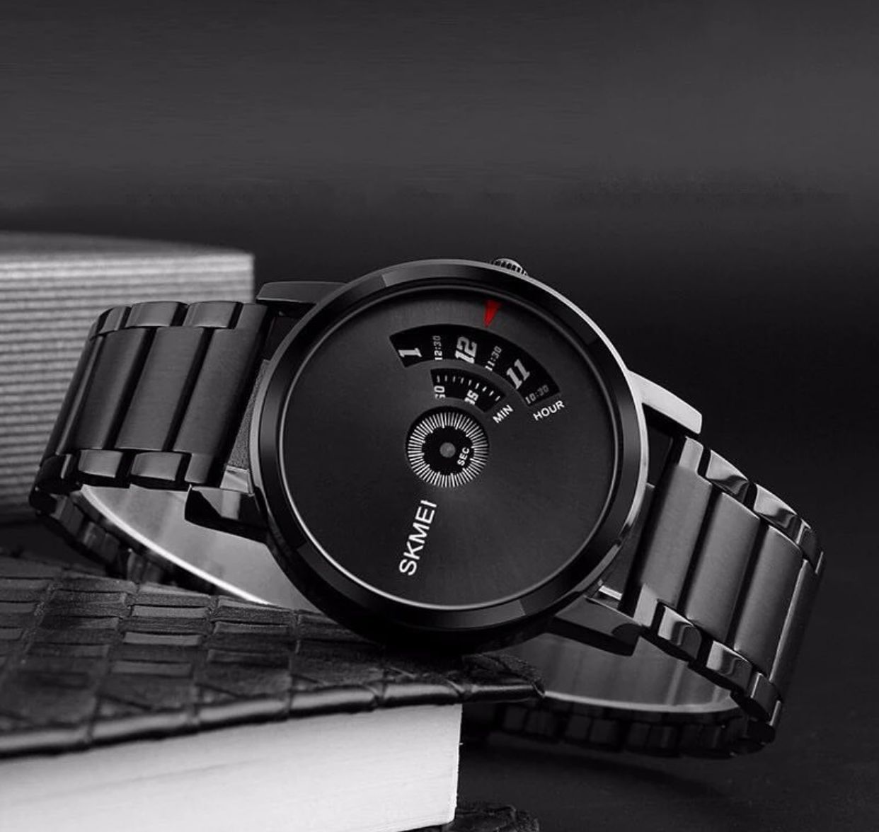 Creative 1260 Skmei Pointless Ultra Thin 3ATM Life Waterproof Quartz Movement Men Wristwatch Luxury Unique Minimalist