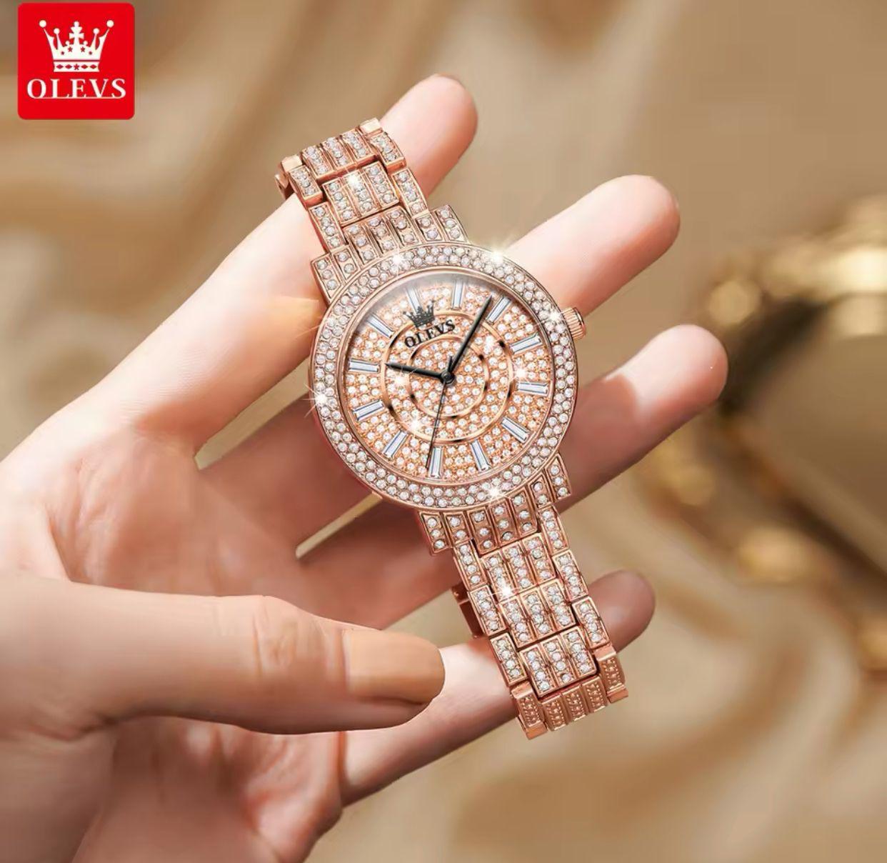 New Top Selling Watches Olevs 9904 full Diamond Women Watch