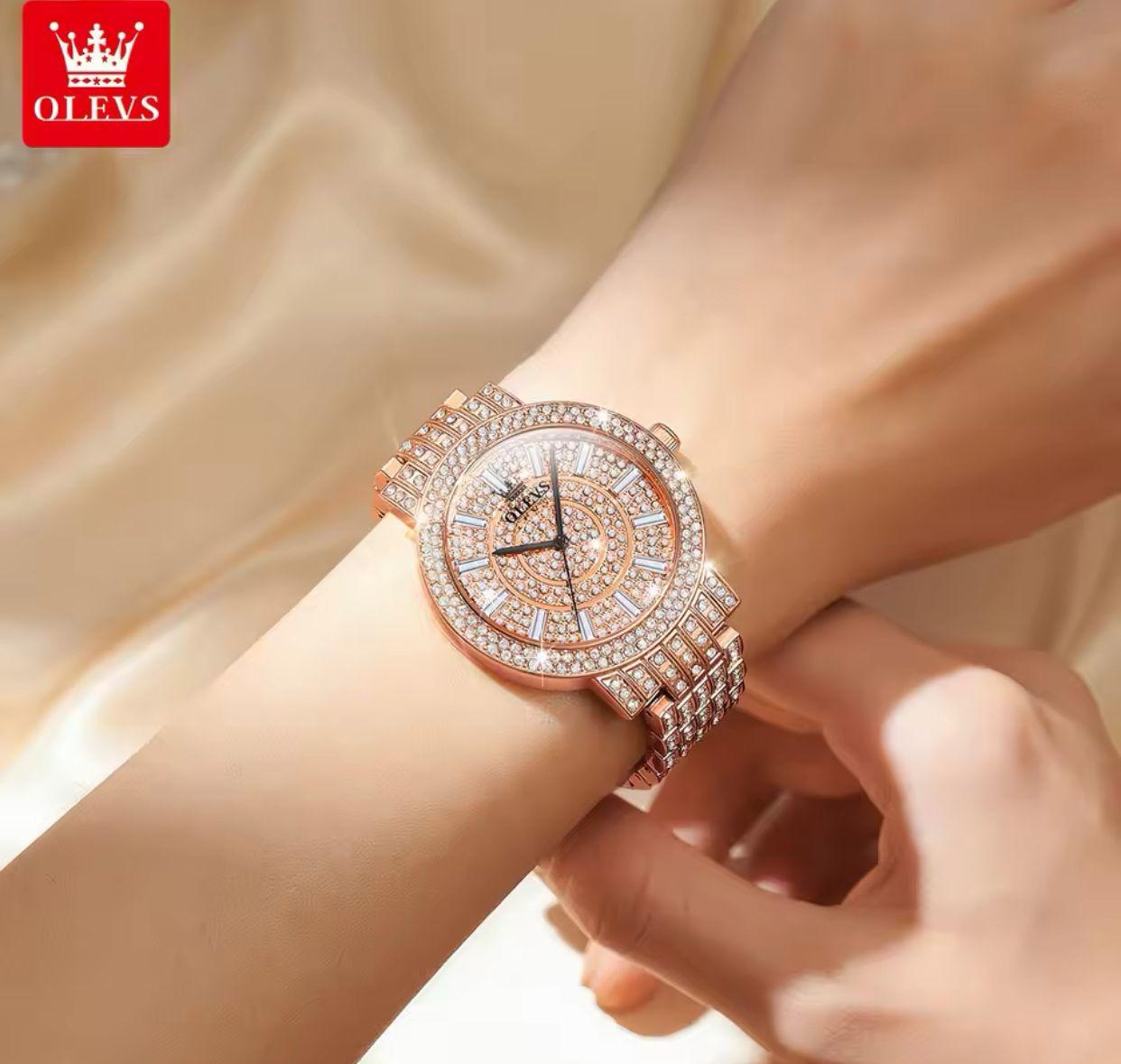 New Top Selling Watches Olevs 9904 full Diamond Women Watch