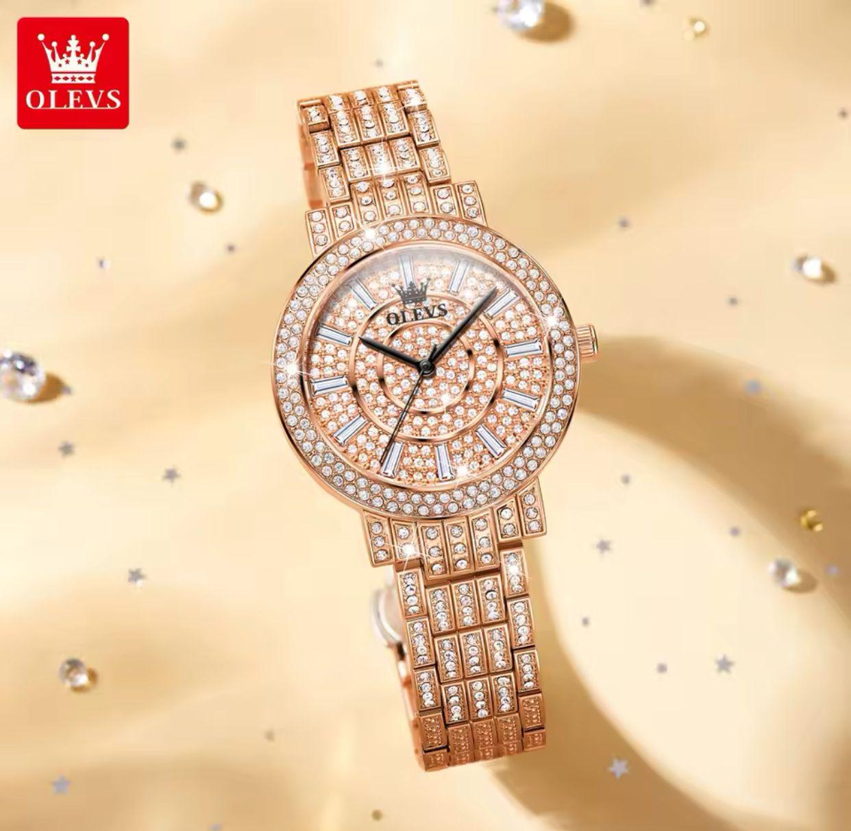New Top Selling Watches Olevs 9904 full Diamond Women Watch