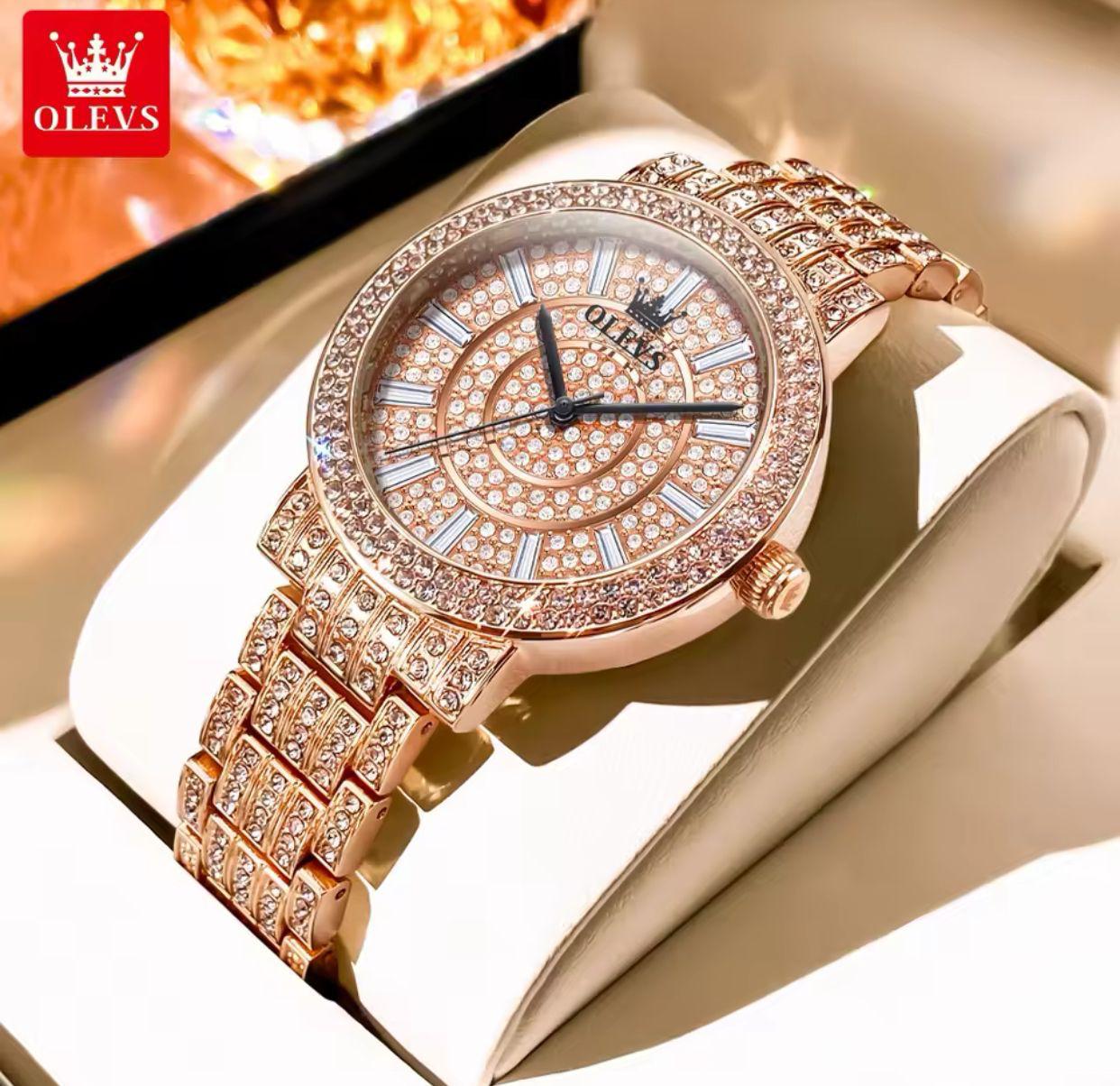 New Top Selling Watches Olevs 9904 full Diamond Women Watch