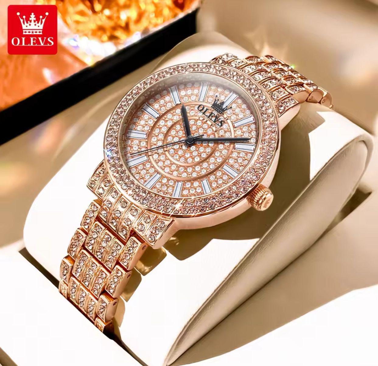 New Top Selling Watches Olevs 9904 full Diamond Women Watch