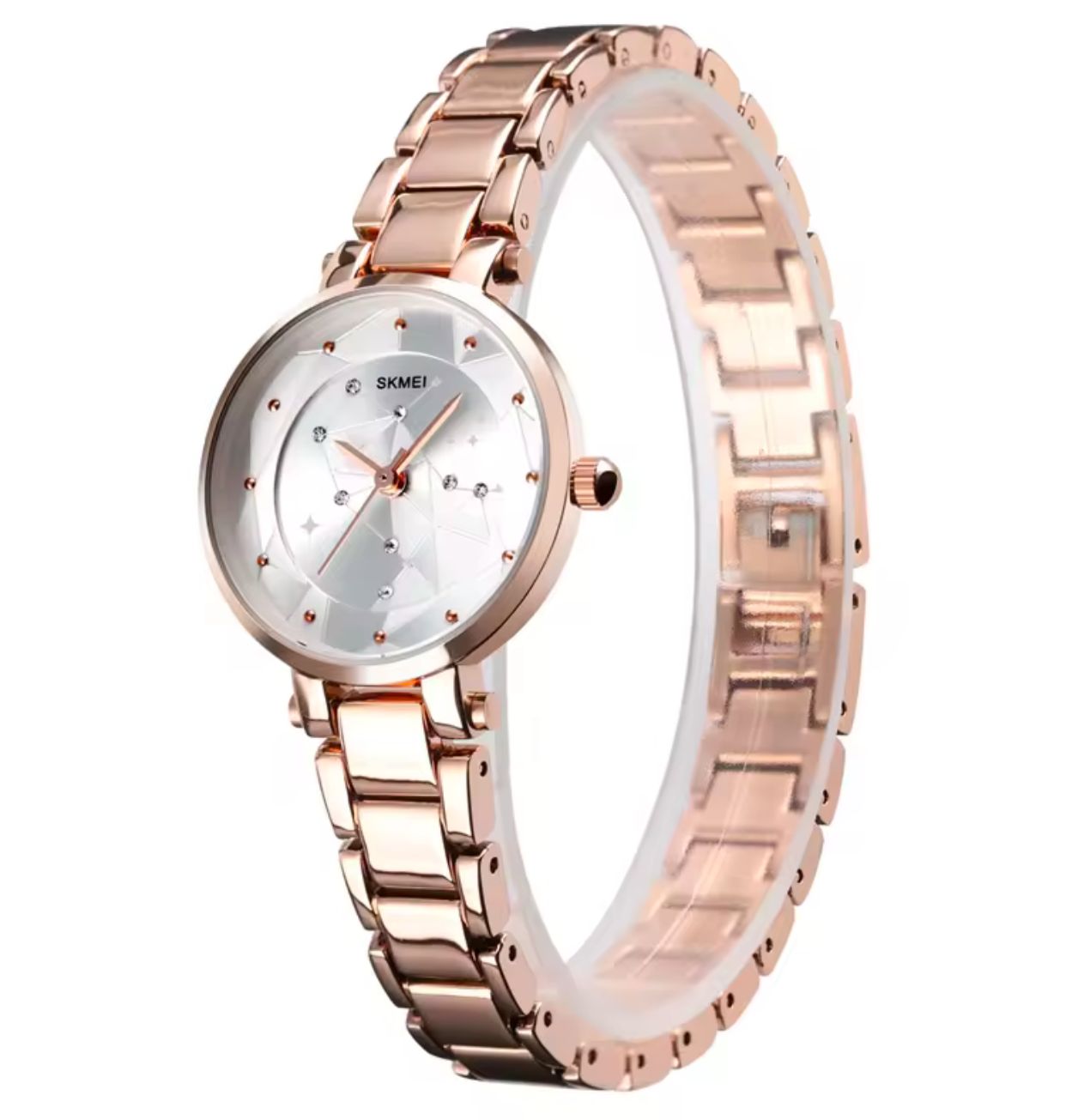 Elegant SKMEI 1411 Analog Pointer Daily Waterproof Women Use Quartz Watch