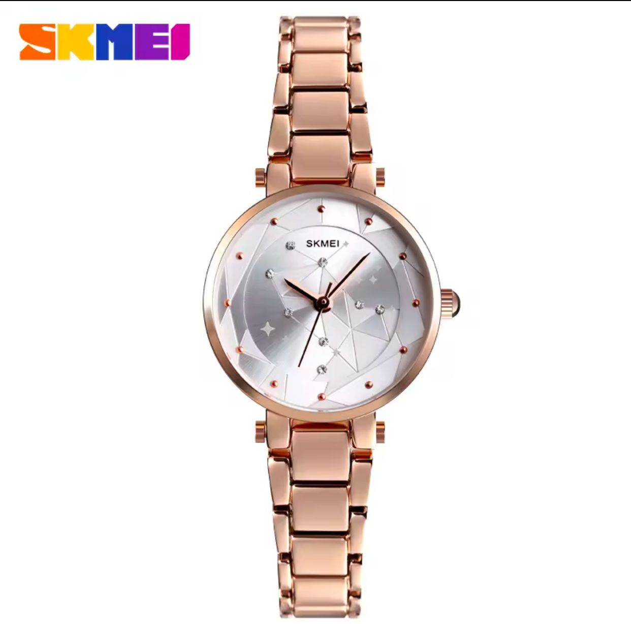 Elegant SKMEI 1411 Analog Pointer Daily Waterproof Women Use Quartz Watch