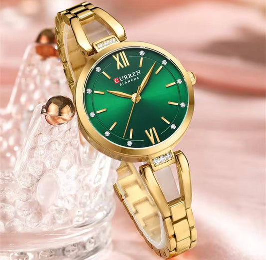 Hot Sale Luxury Elegance Stainless Steel Bracelet Wristwatch For Women CURREN 9092 High Quality Ladies Quartz Watch