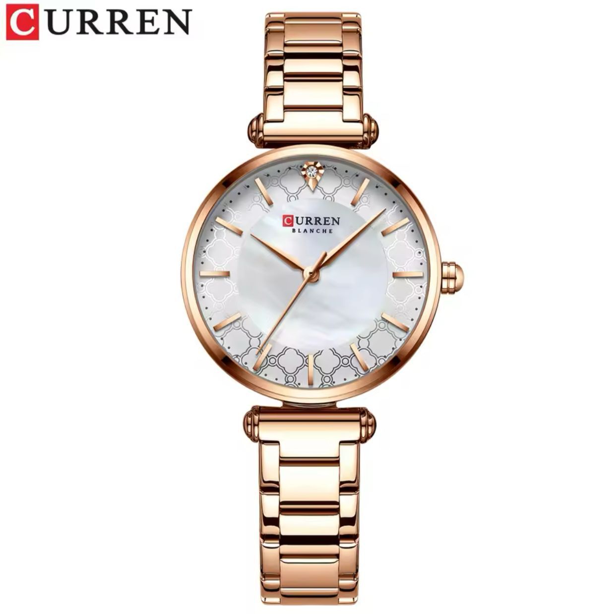 Watches for Women Luxury Brand CURREN 9072 Elegant Thin Quartz Wristwatch with Stainless Steel Simple Female Clock