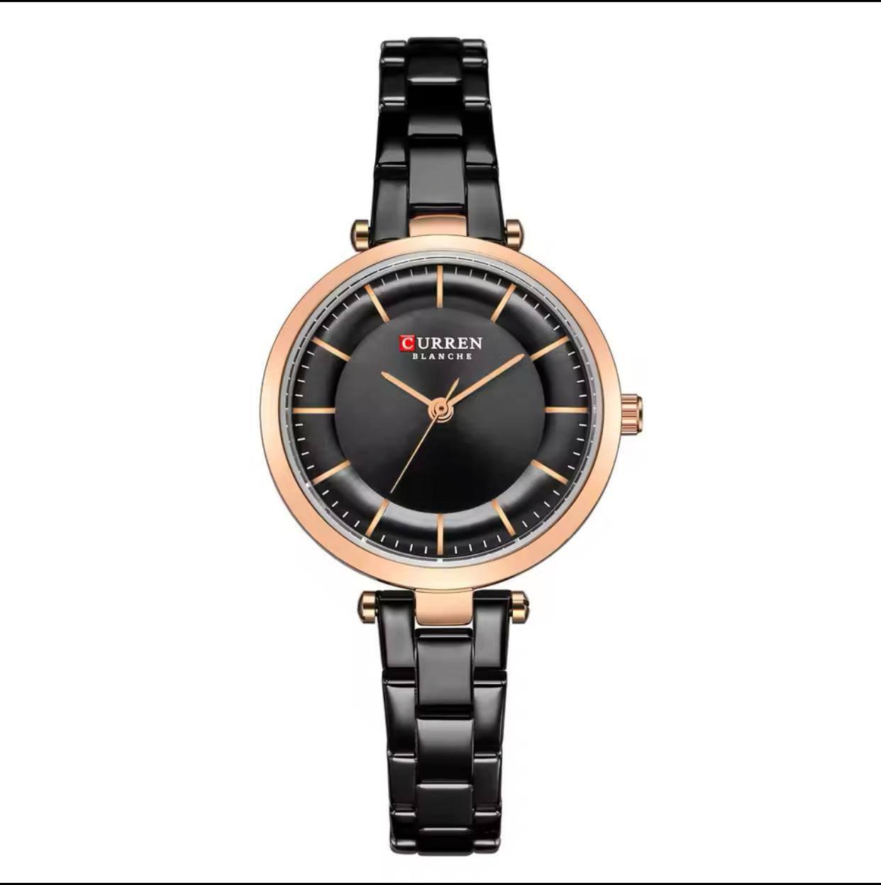 CURREN 9054 Top Brand Women Watch Fine Gift for Girls Mesh Stainless Steel Quartz Watches Women Clock Female