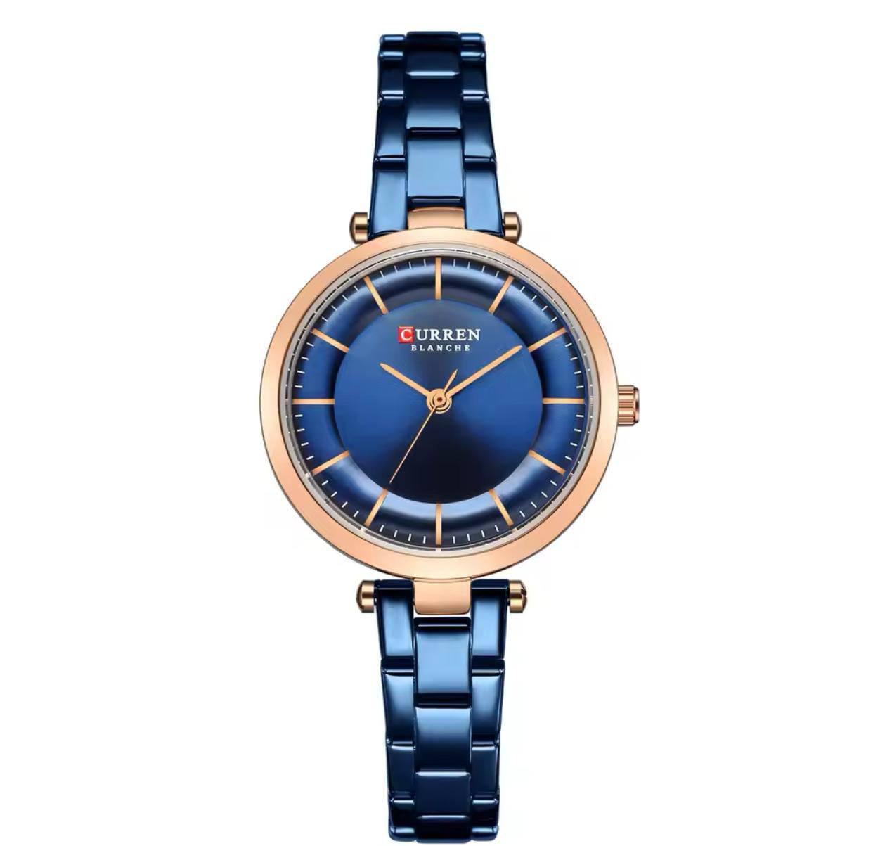 CURREN 9054 Top Brand Women Watch Fine Gift for Girls Mesh Stainless Steel Quartz Watches Women Clock Female