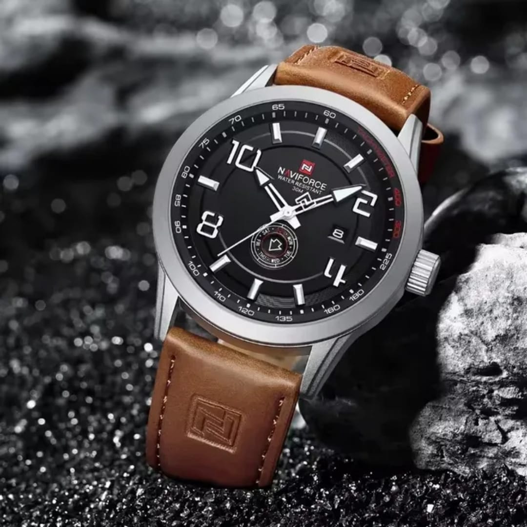 Naviforce 9229 Brand Design Men's Watches Luxury Fashion Waterproof Calendar Quartz Wristwatch Male Gift