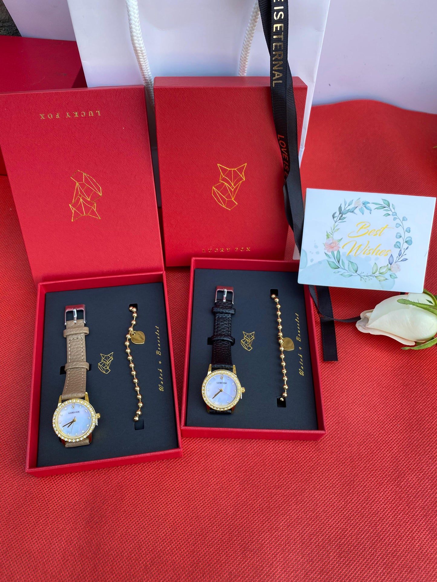 VALENTINES LUCKY FOX LADIES SET